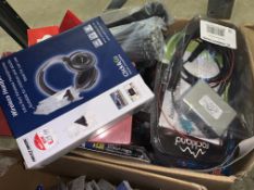 65 PIECE CAR LOT INCLUDING WIRELESS HEADPHONES, METRIC O RINGS, FLAT WASHERS, ETC