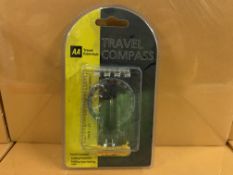 96 x NEW AA TRAVEL COMPASS