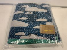 10 X BRAND NEW BOXED DONNA WILSON RAINY DAY GREEN BATH SHEETS 100 X 150CM RRP £36 EACH