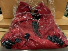 5 X BRAND NEW SETS OF RED RUGBY TRAINING BIBS NUMBERED