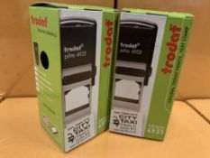 30 X BRAND NEW TRODOT TEXT STAMPS
