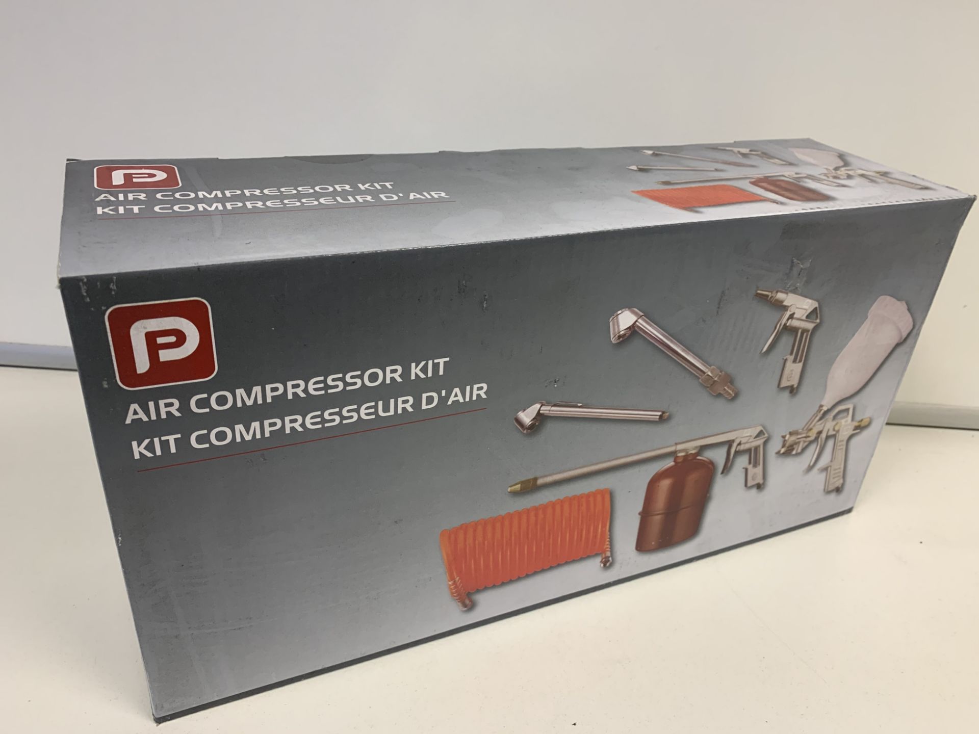 4 x NEW BOXED 6 PIECE AIR COMPRESSOR KITS. RRP £59 EACH