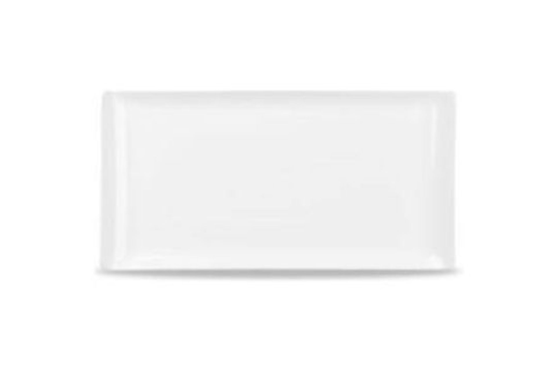 4 X BRAND NEW PACKS OF 4 CHURCHILL ALCHEMY MELAMINE RECTANGULAR BUFFET TRAYS WHITE 22.8 INCH/ 5CM (