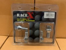 10 X BRAND NEW RACE X NUT/BOLT WHEEL FITTINGS