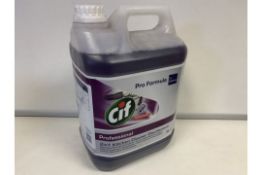10 X BRAND NEW BOXED 5L CIF PRO FORMULA 2 IN 1 KITCHEN CLEANER DISINFECTANT IN 5 BOXES