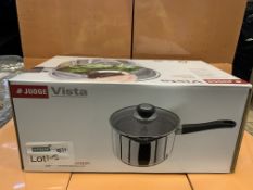 3 X BRAND NEW BOXED JUDGE VISTA 20XM SAUCEPANS IN 1 BOX