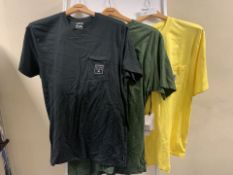 13 X VARIOUS BRAND NEW BILLABONG AND ELEMENT T SHIRTS IN VARIOUS SIZES RRP £25 EACH (665/19)