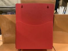 26 X BRAND NEW BOXED RED REGISTER POCKETS