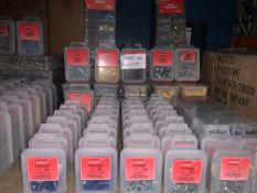 LARGE QUANTITY OF PEARL WASHERS, NUTS, FUSES, ETC