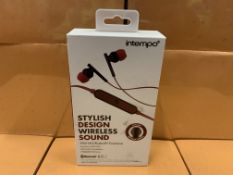 6 X BRAND NEW ITEMPO STYLISH DESIGN WIRELESS SOUND BLUETOOTH EARPHONES