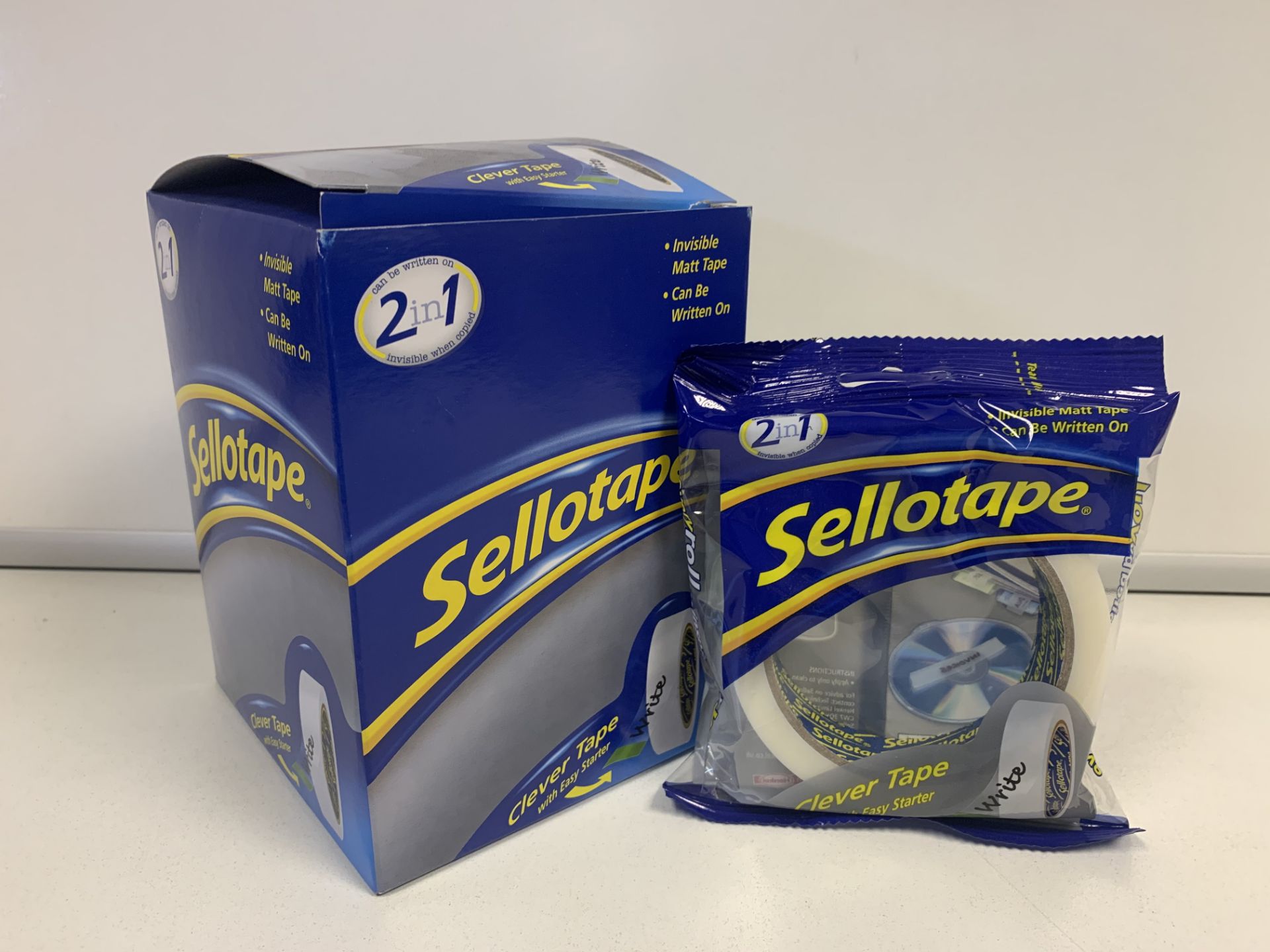 72 X ROLLS OF SELLOTAPE SIZE 24MM X 50MM