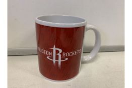 36 X BRAND NEW BOXED OFFICIAL HOUSTON ROCKETS 110Z TEAM LOGO MUGS (281/12)