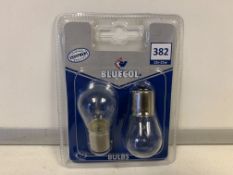 73 X BRAND NEW PACKS OF 2 BLUECOL REPLACEMENT BULBS