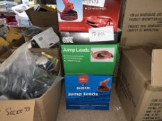 10 X BRAND NEW VARIOUS JUMP LEADS