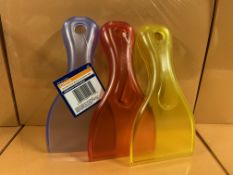 144 x NEW TESCO ICE SCRAPERS IN 4 DIFFERENT COLOURS