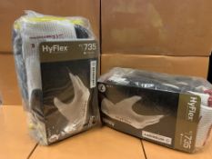 120 X PAIRS OF HYFLEX WORK GLOVES