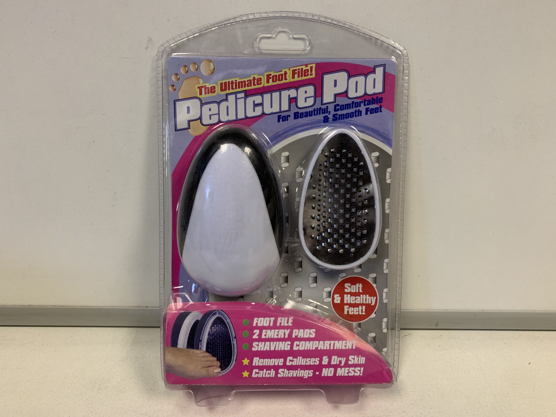 72 x NEW PEDICURE POD - THE ULTIMATE FOOT FILE FOR SOFT & HEALTHY FEET