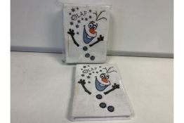 120 X BRAND NEW BOXED FROZEN OLAF NOTEBOOKS IN 5 BOXES (607/19)