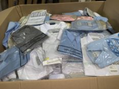 (NO VAT) 180 X BRAND NEW CHILDRENS SHIRTS AND BLAZERS IN VARIOUS STYLES AND SIZES