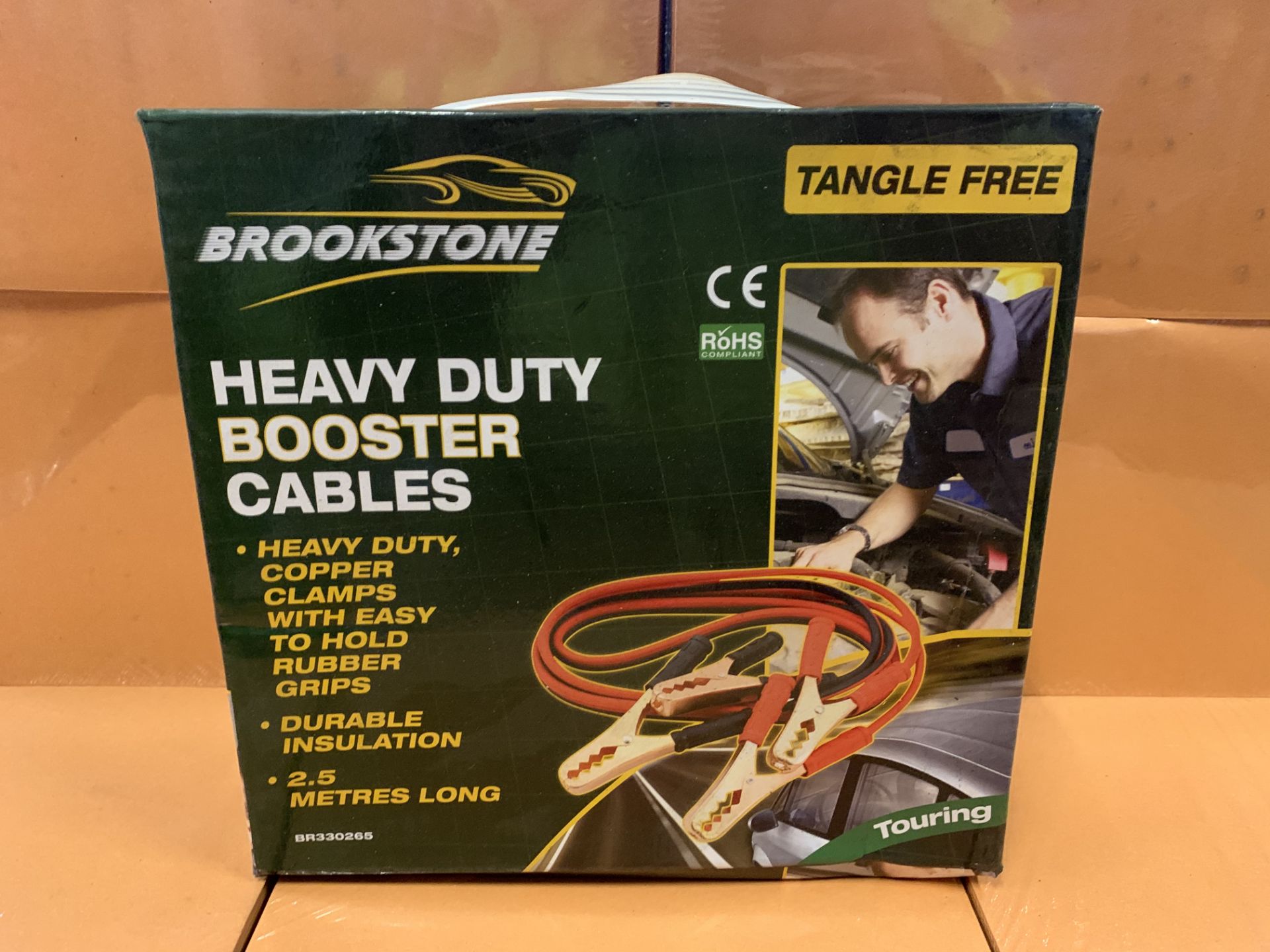 5 X BRAND NEW BROOKSTONE TANGLE FREE HEAVY DUTY BOOSTER CABLES