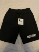 MOSCHINO KIDS BLACK SHORTS - AGE 6