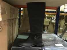 3 X PAIRS OF LADIES BLACK BOOTS BY VERY SIZE 8