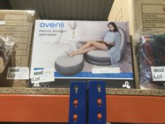 AVENLI DELUXE LOUNGER WITH STOOL
