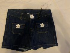 LITTLE MARC JACOBS DENIM SHORTS FLOWER - AGE 12