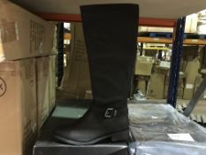 3 X PAIRS OF LADIES BLACK BOOTS BY VERY SIZE 6