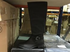 3 X PAIRS OF LADIES BLACK BOOTS BY VERY SIZE 6