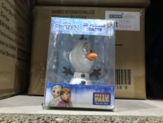 12 X DISNEY FROZEN 3D PUZZLE ERASER IN 1 BOX