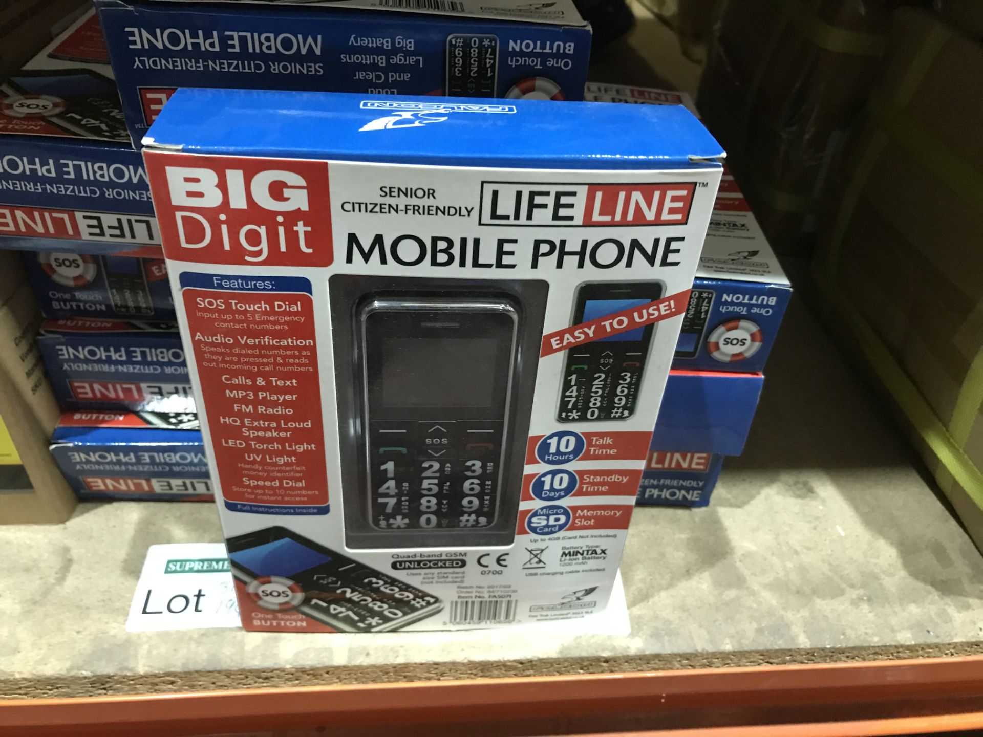 2 X BIG DIGIT LIFE LINE MOBILE PHONES