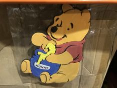 BOX CONTAINING A LARGE QTY OF DISNEY WINNIE THE POOH WALL DECORATIONS
