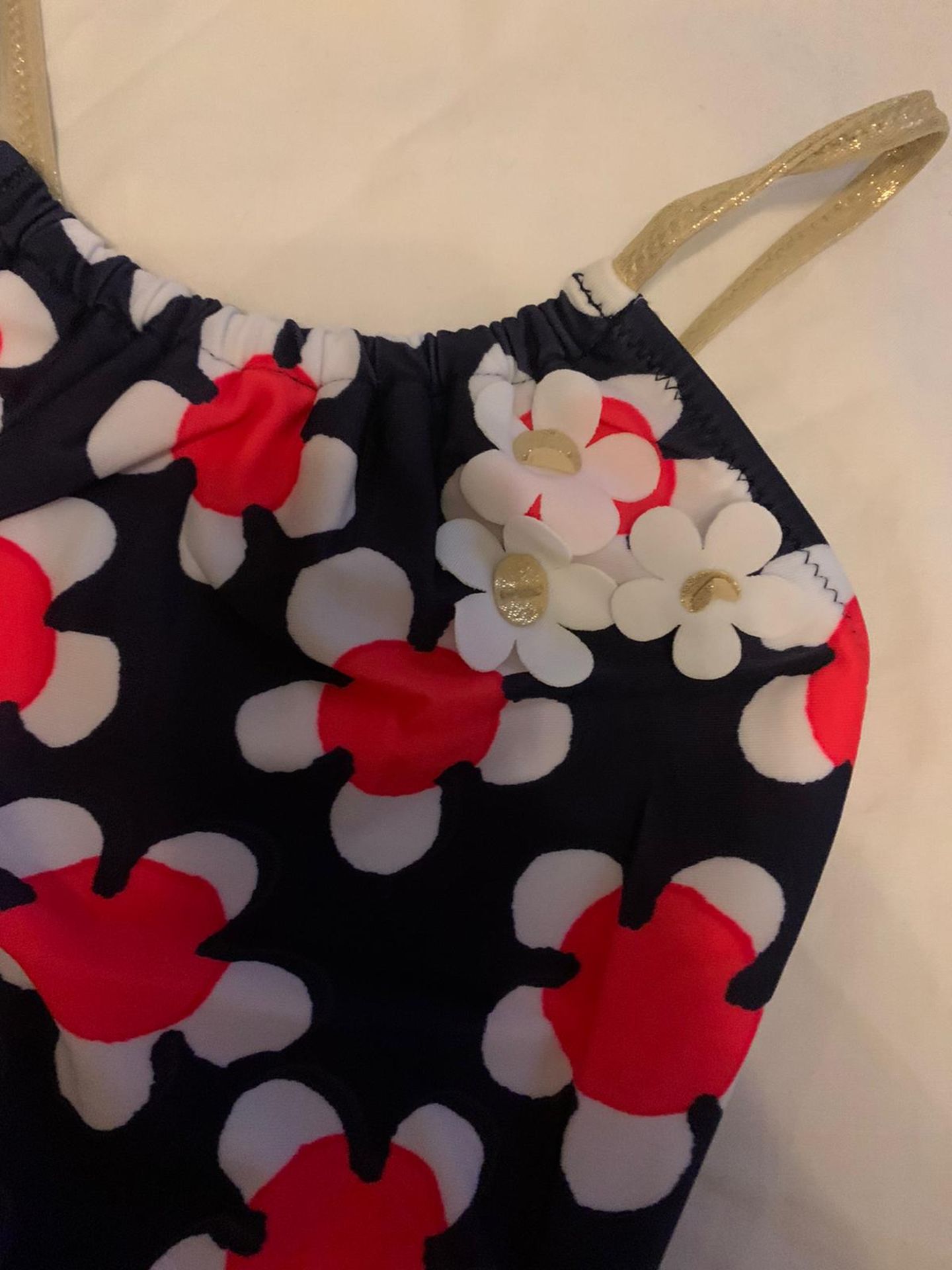 LITTLE MARC JACOBS FLORAL SWIMSUIT WITH WET BAG - AGE 5 - Image 2 of 4