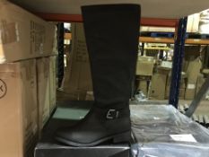 3 X PAIRS OF LADIES BLACK BOOTS BY VERY SIZE 3