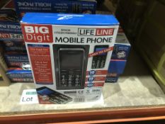 2 X BIG DIGIT LIFE LINE MOBILE PHONES
