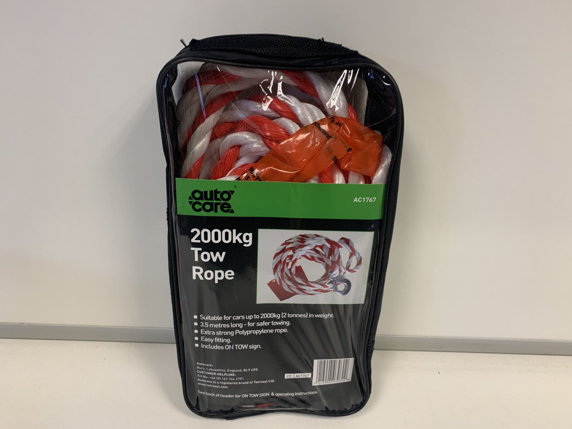 16 X BRAND NEW AUTOCARE 2000KG TOW ROPES