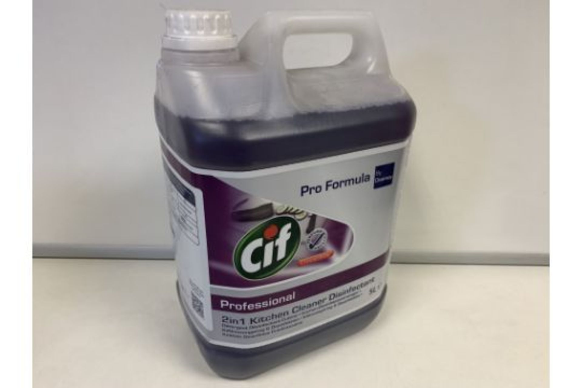 10 X BRAND NEW BOXED CIF PRO FORMULA PROFESSIONAL 2 IN 1 KITCHEN CLEANER DISINFECTANTS 5L