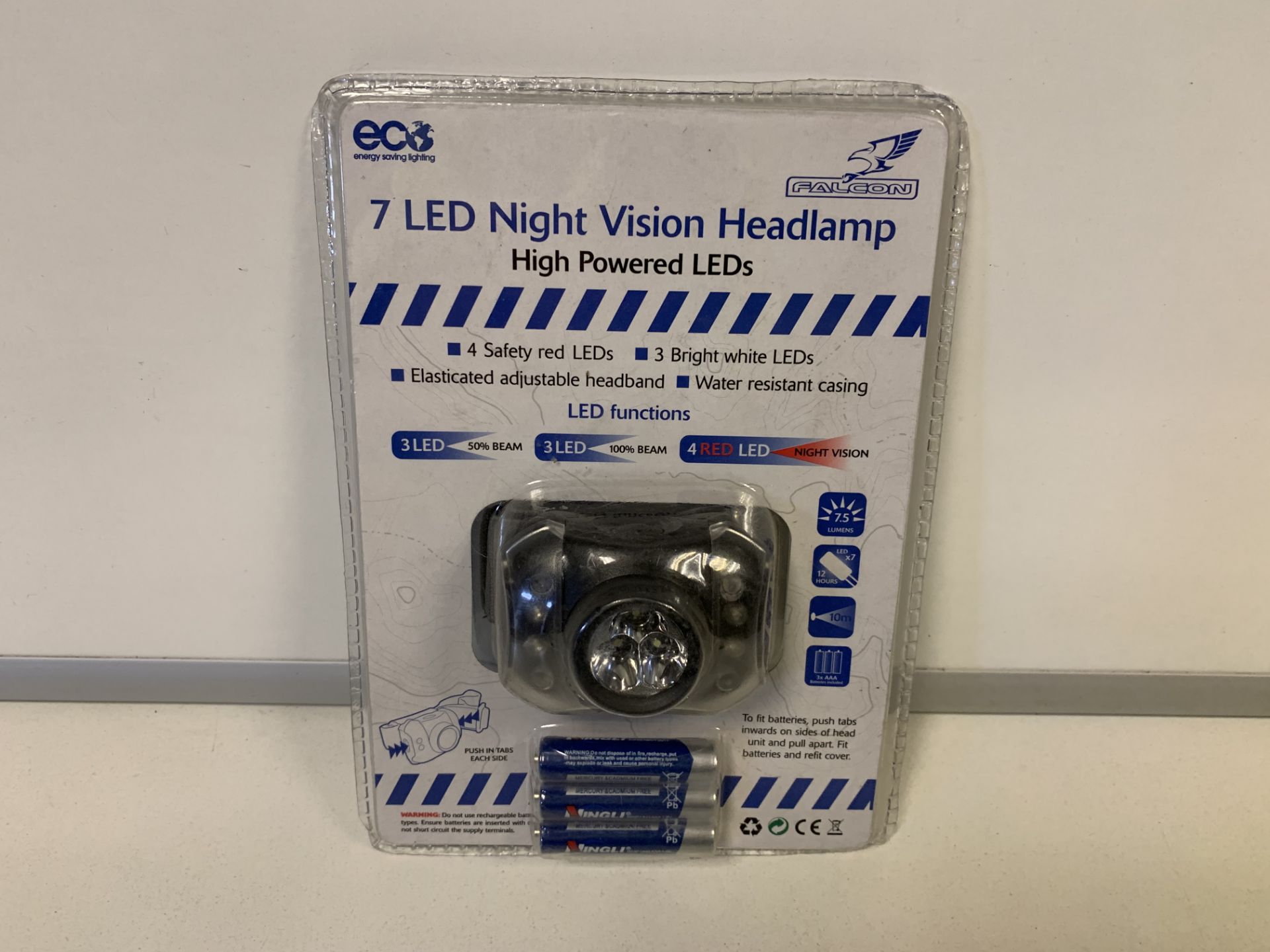 48 X BRAND NEW FALCON 7 LED NIGHT VISION HEADLAMPS