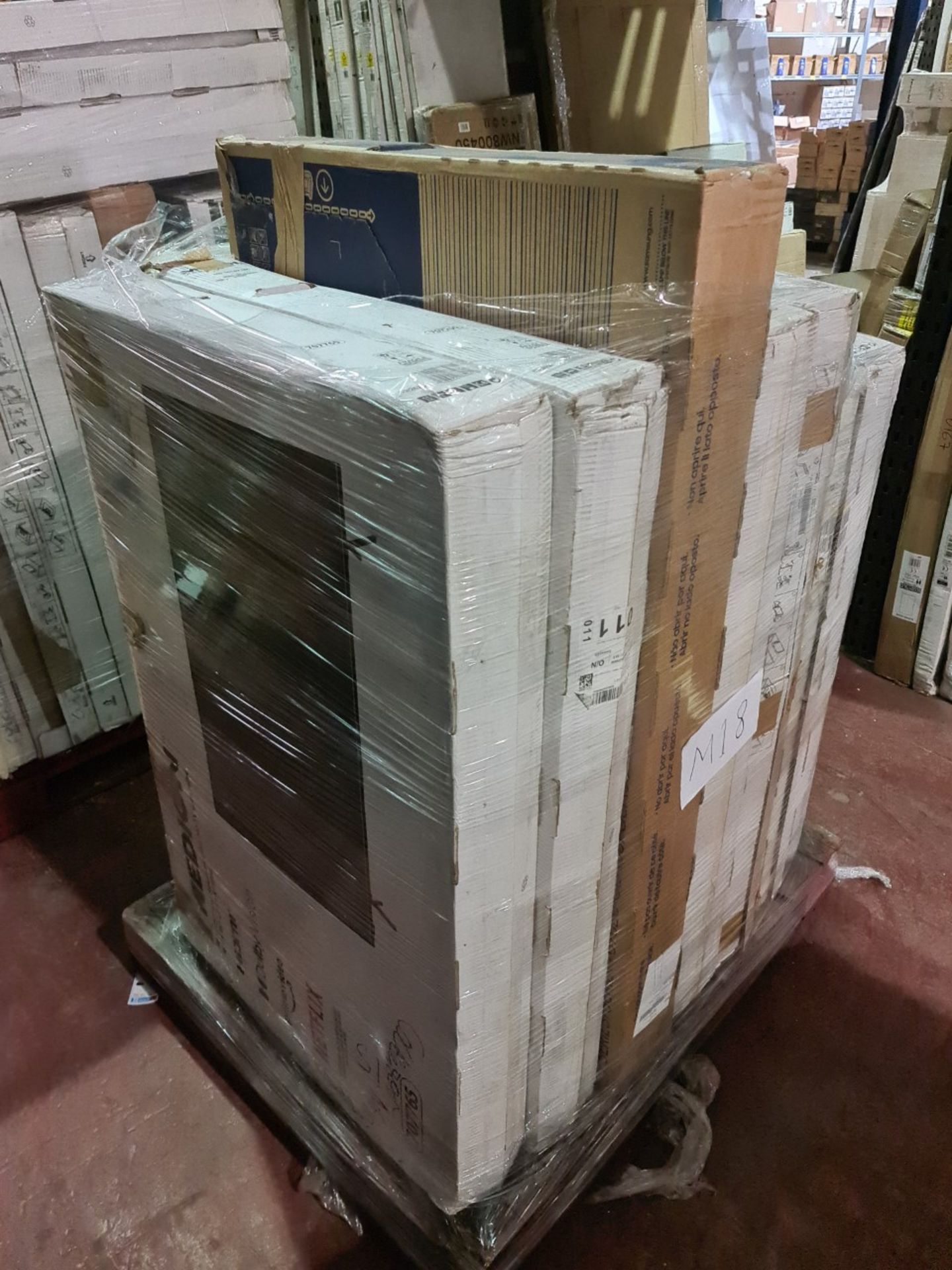 (M18) PALLET TO CONTAIN 8 x VARIOUS RETURNED TVS TO INCLUDE MEDION. SUCH AS: 43 & 50 INCH SMART FULL - Image 2 of 2