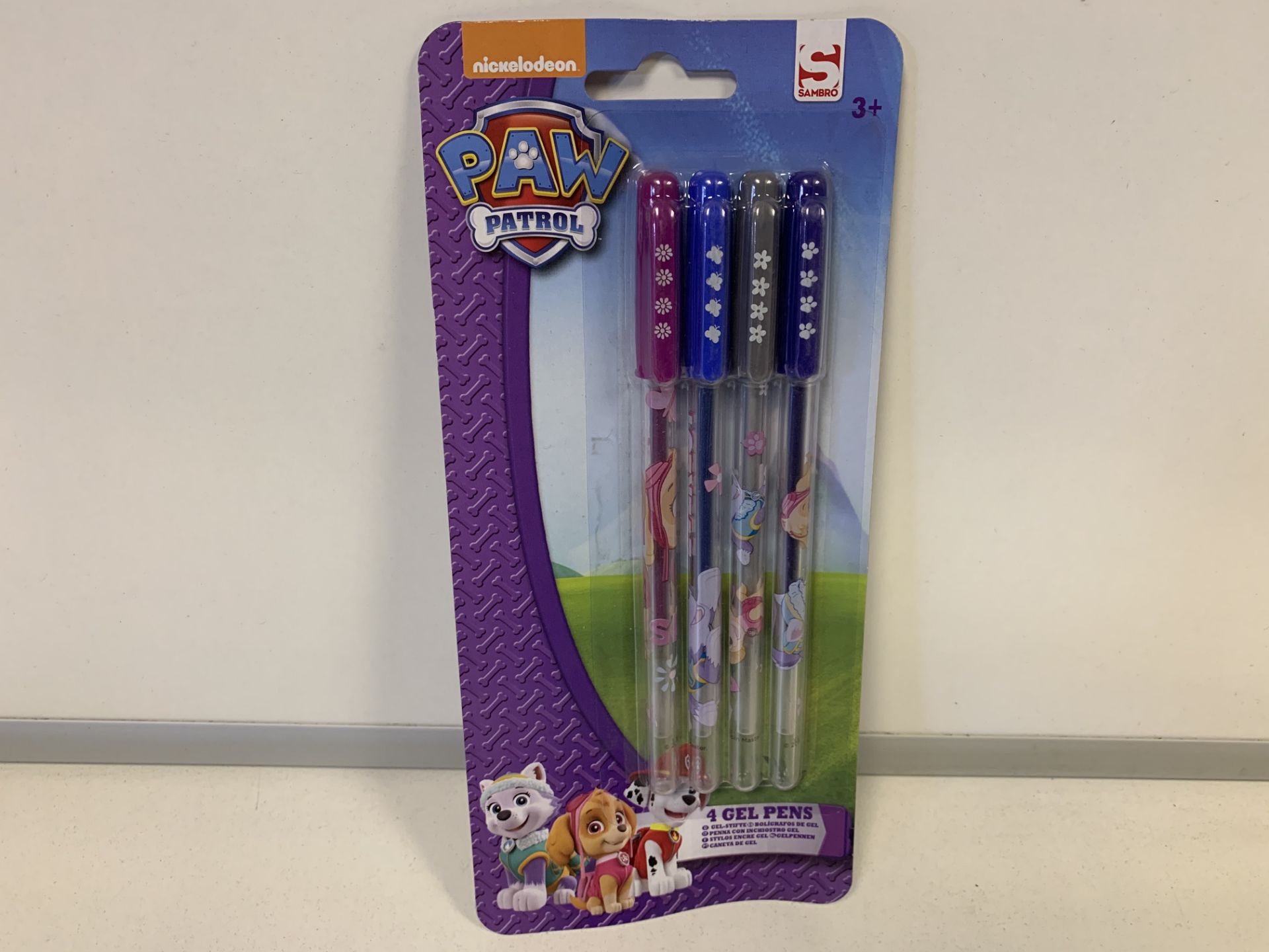 56 X BRAND NEW PACKS OF 4 PAW PATROL GEL PENS IN 2 BOXES