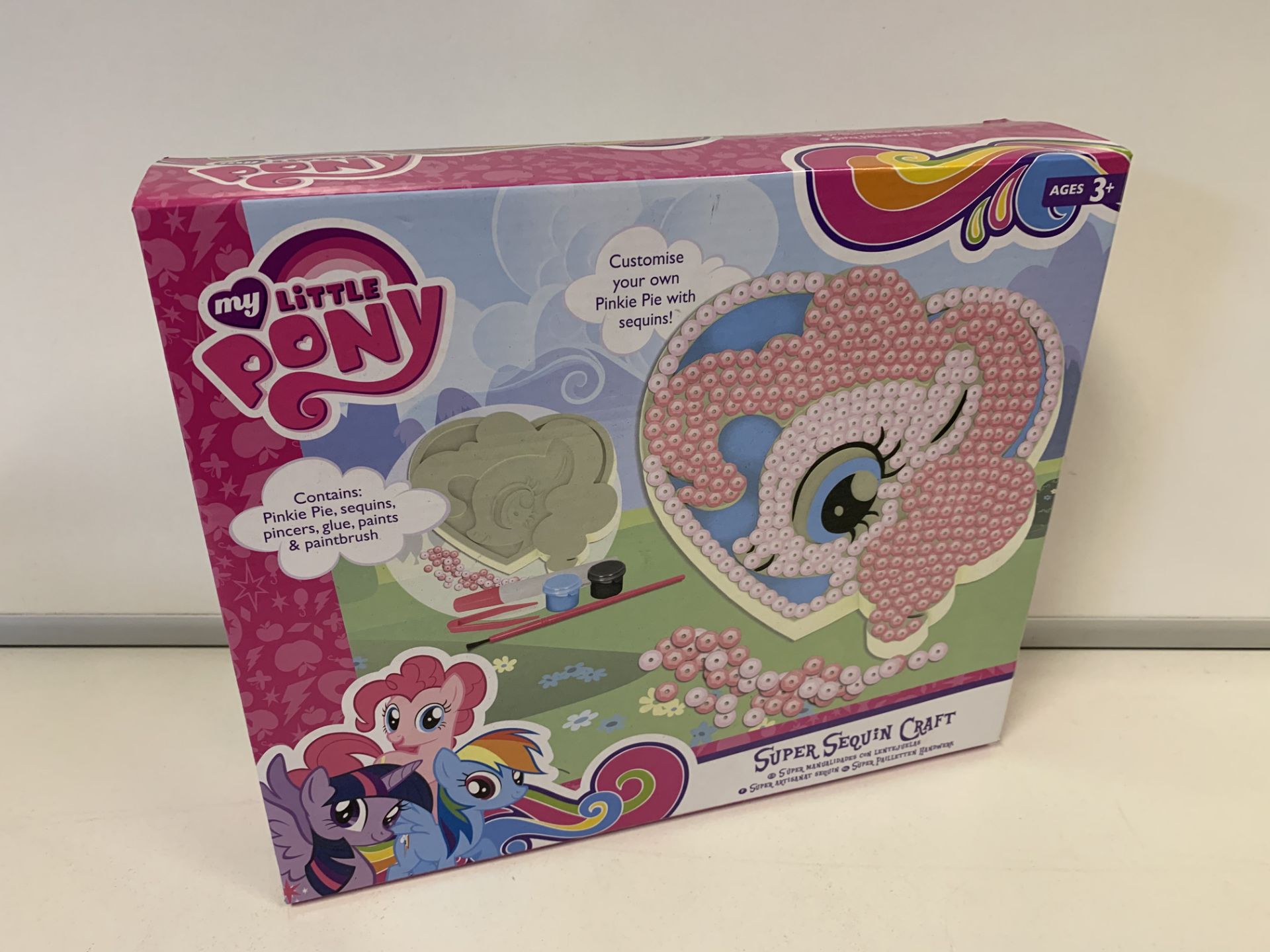 18 X BRAND NEW BOXED MY LITTLE PONY SUPER SEQUIN CRAFT SETS IN 3 BOXES