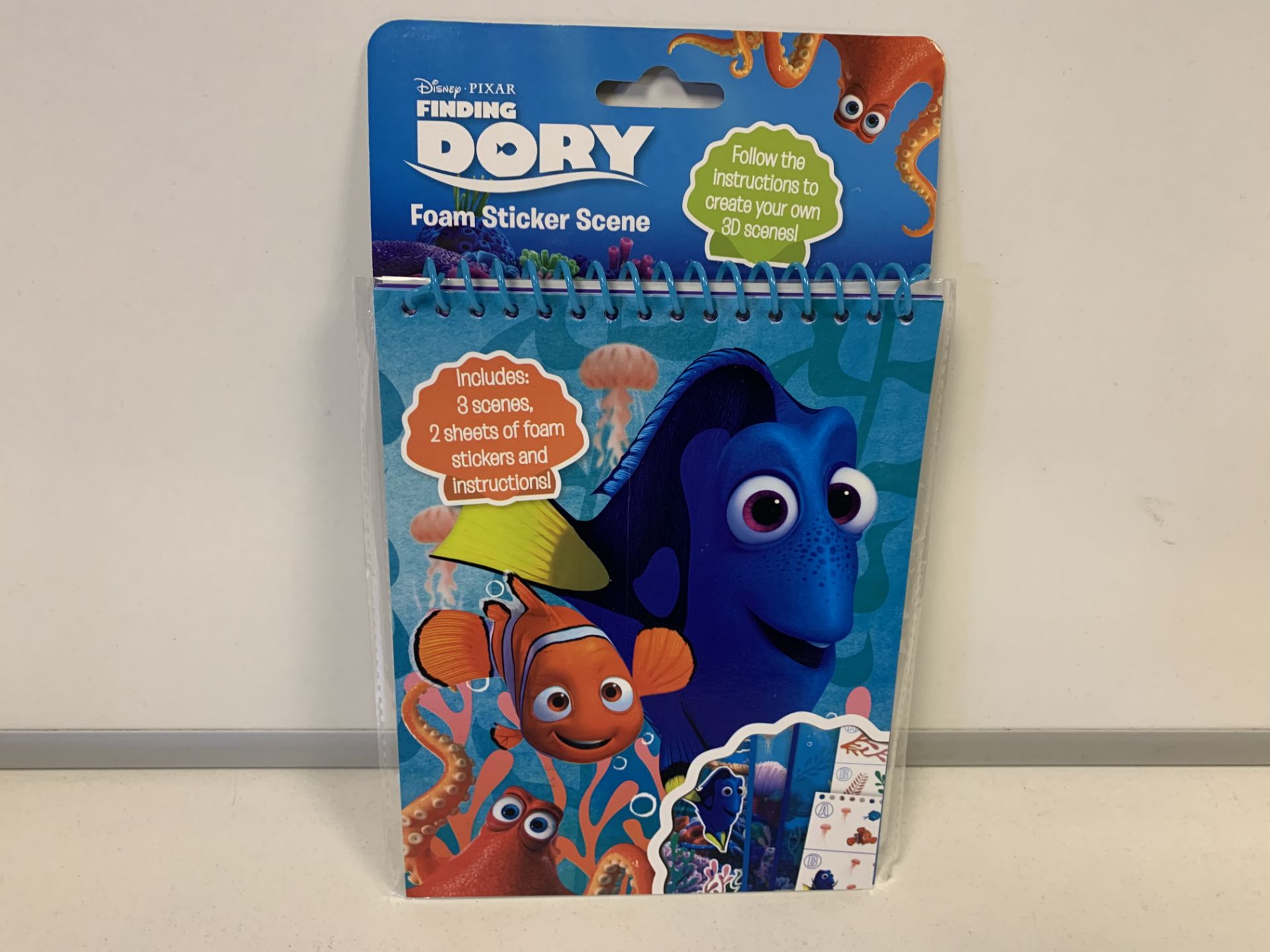 72 X BRAND NEW FINIDNG DORY FOAM STICKER SCENE SETS IN 3 BOXES