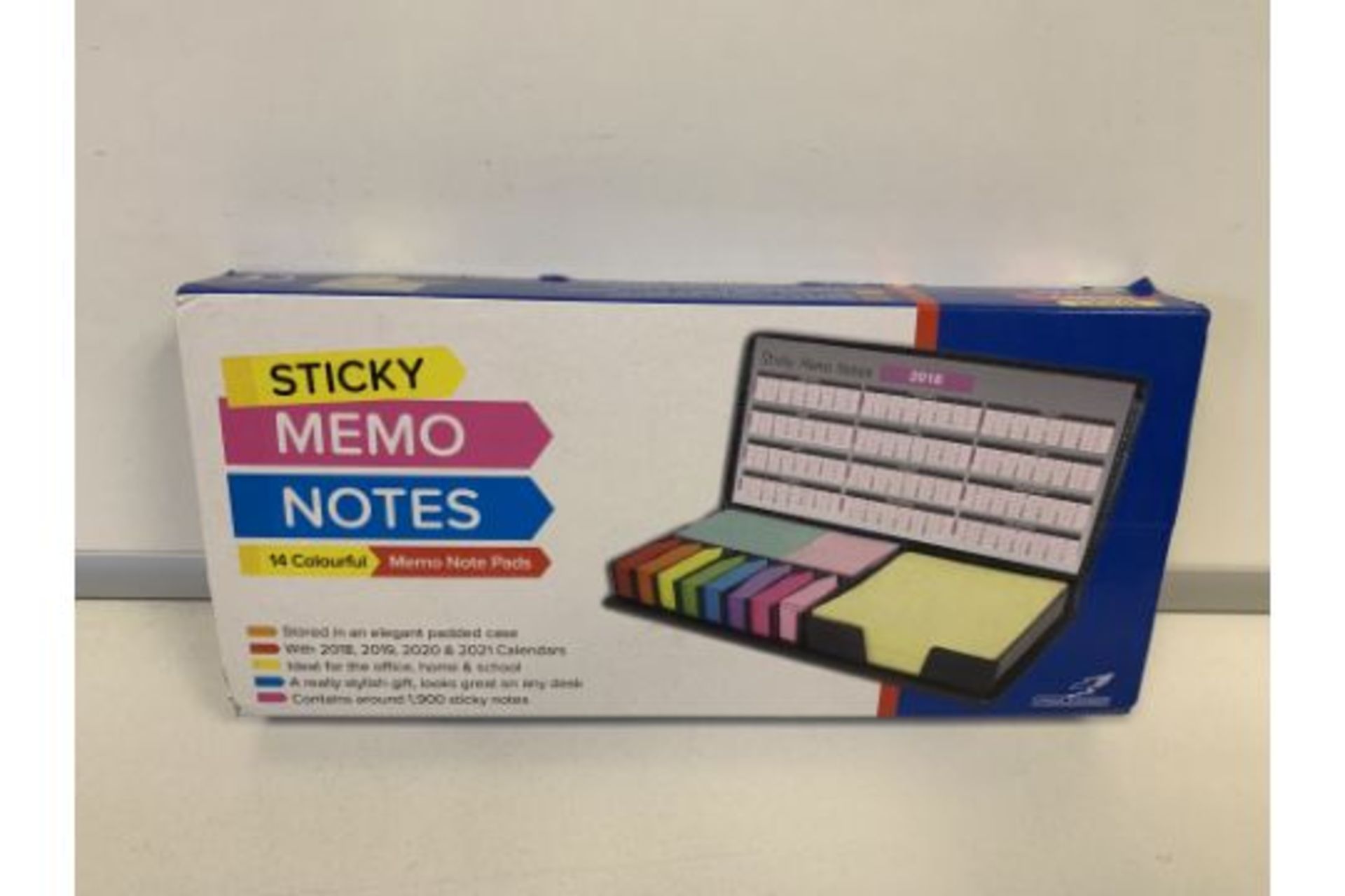 60 X BRAND NEW STICKY MEMO NOTES SET WITH CALENDARS UPTO 2021 AND 1900 STICKY NOTES IN ELEGANT