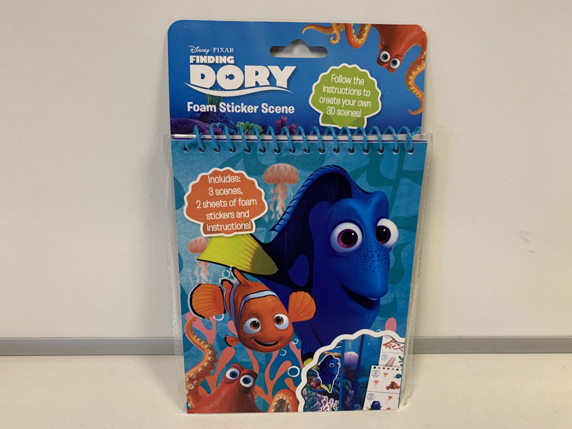 72 X BRAND NEW FINIDNG DORY FOAM STICKER SCENE SETS IN 3 BOXES