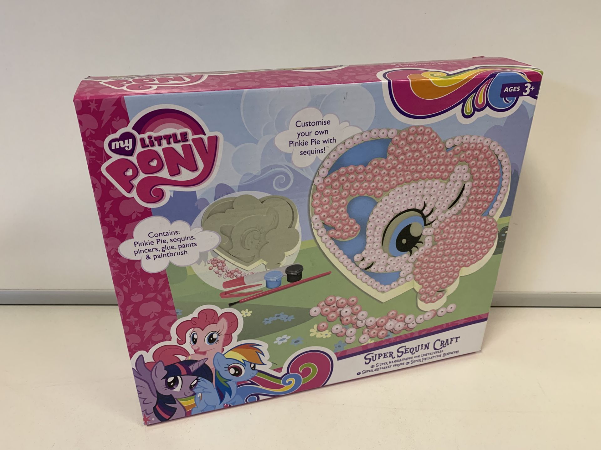 18 X BRAND NEW BOXED MY LITTLE PONY SUPER SEQUIN CRAFT SETS IN 3 BOXES