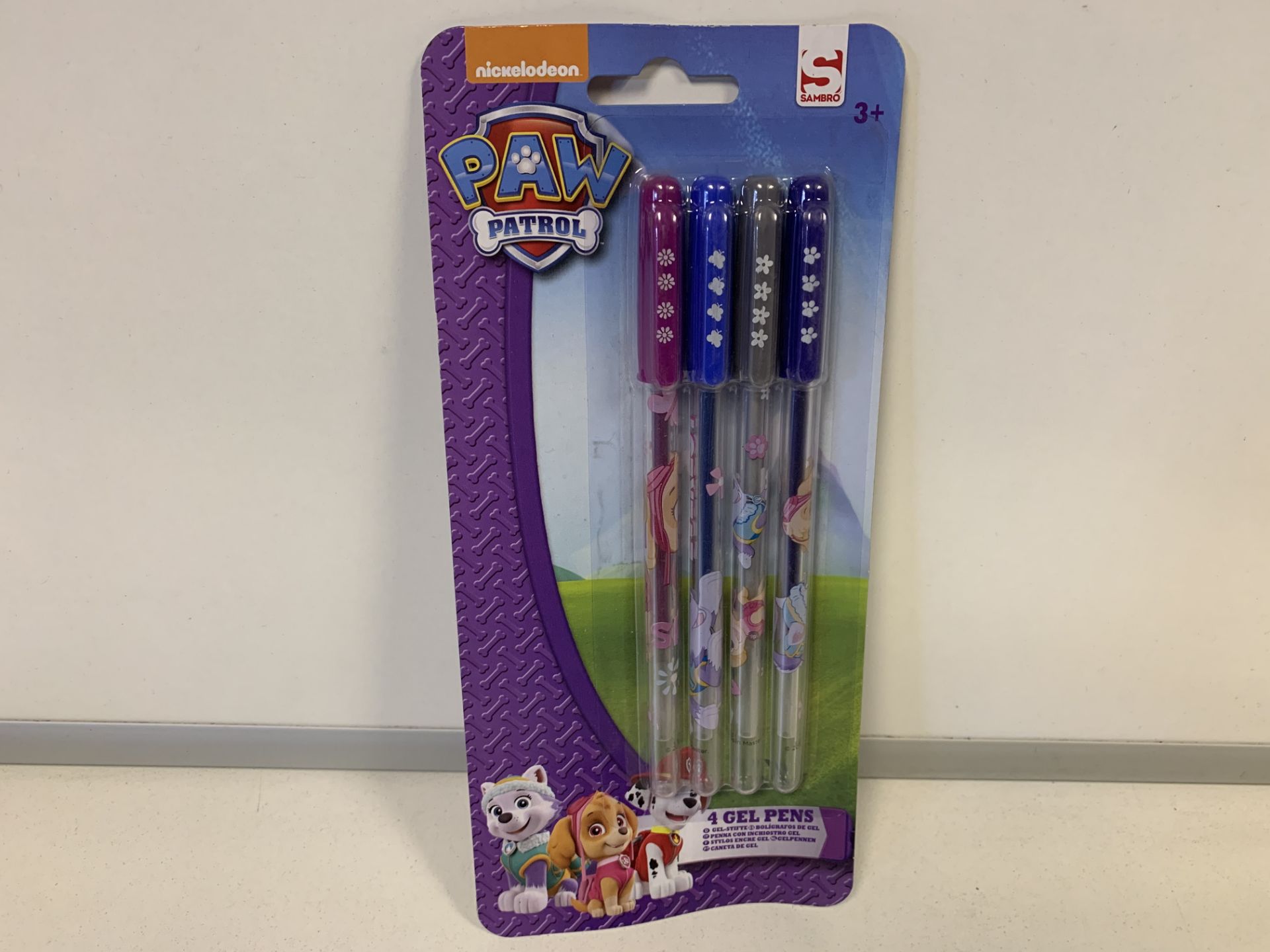 56 X BRAND NEW PACKS OF 4 PAW PATROL GEL PENS IN 2 BOXES