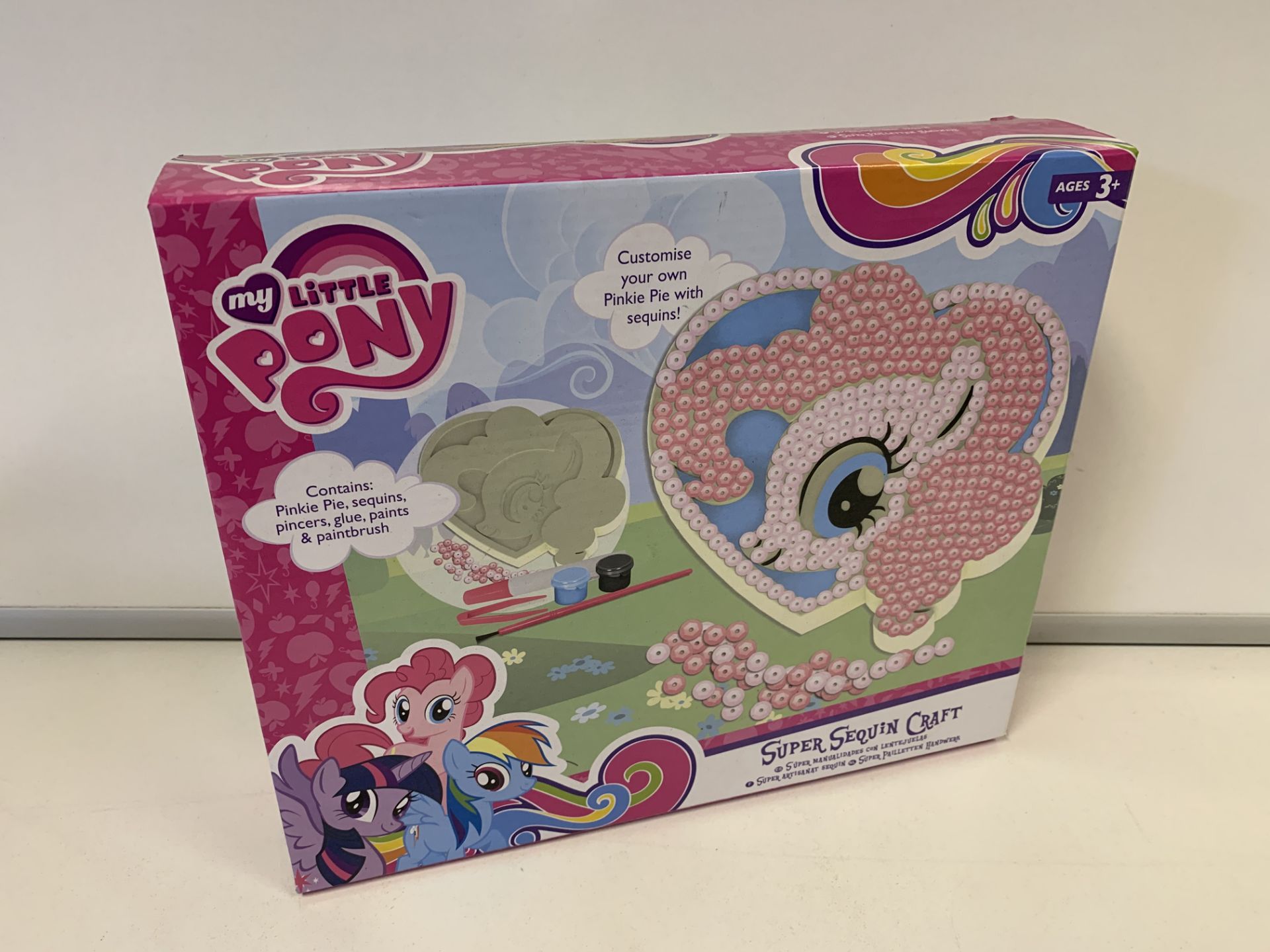 18 X BRAND NEW BOXED MY LITTLE PONY SUPER SEQUIN CRAFT SETS IN 3 BOXES