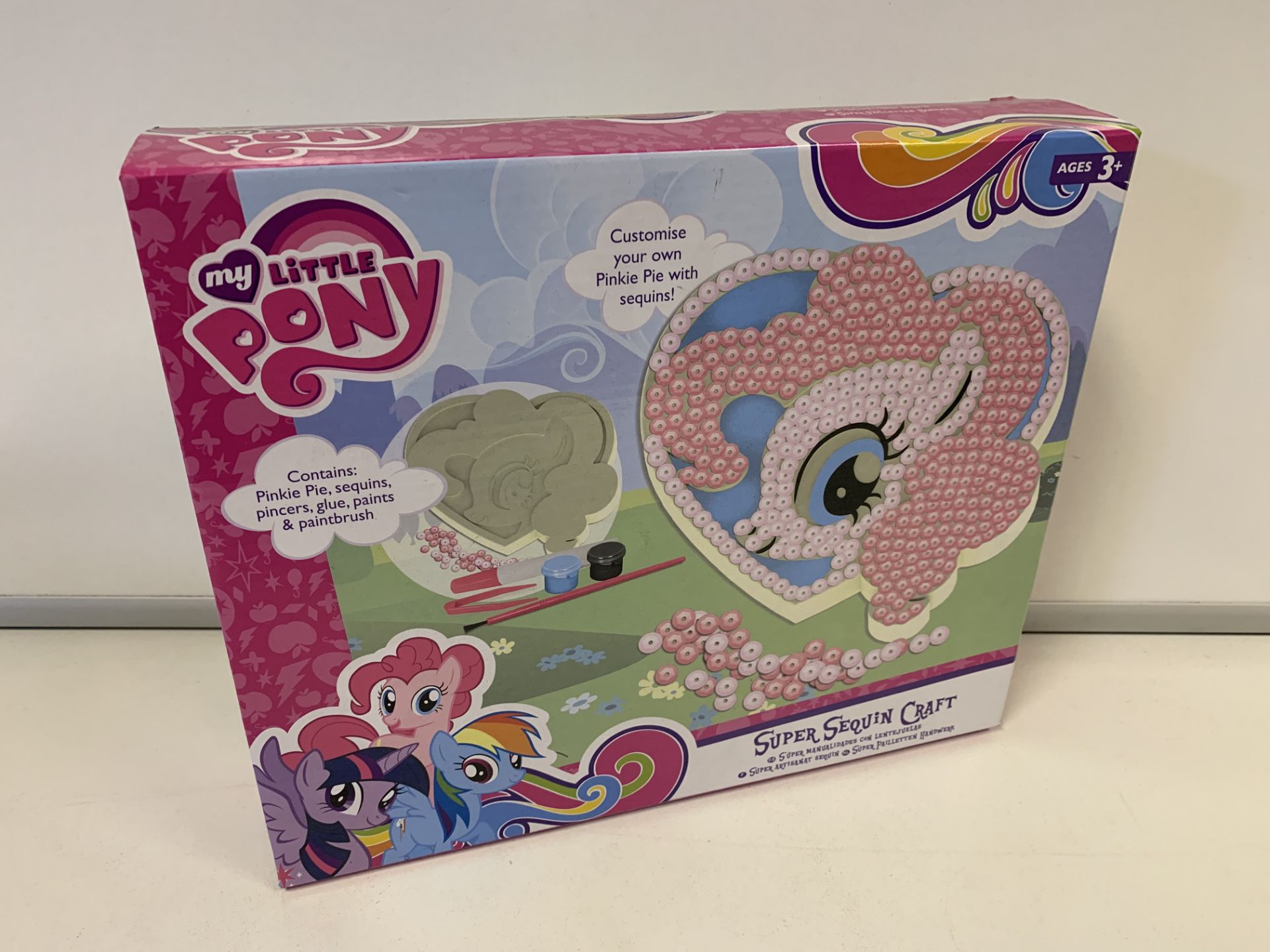 18 X BRAND NEW BOXED MY LITTLE PONY SUPER SEQUIN CRAFT SETS IN 3 BOXES