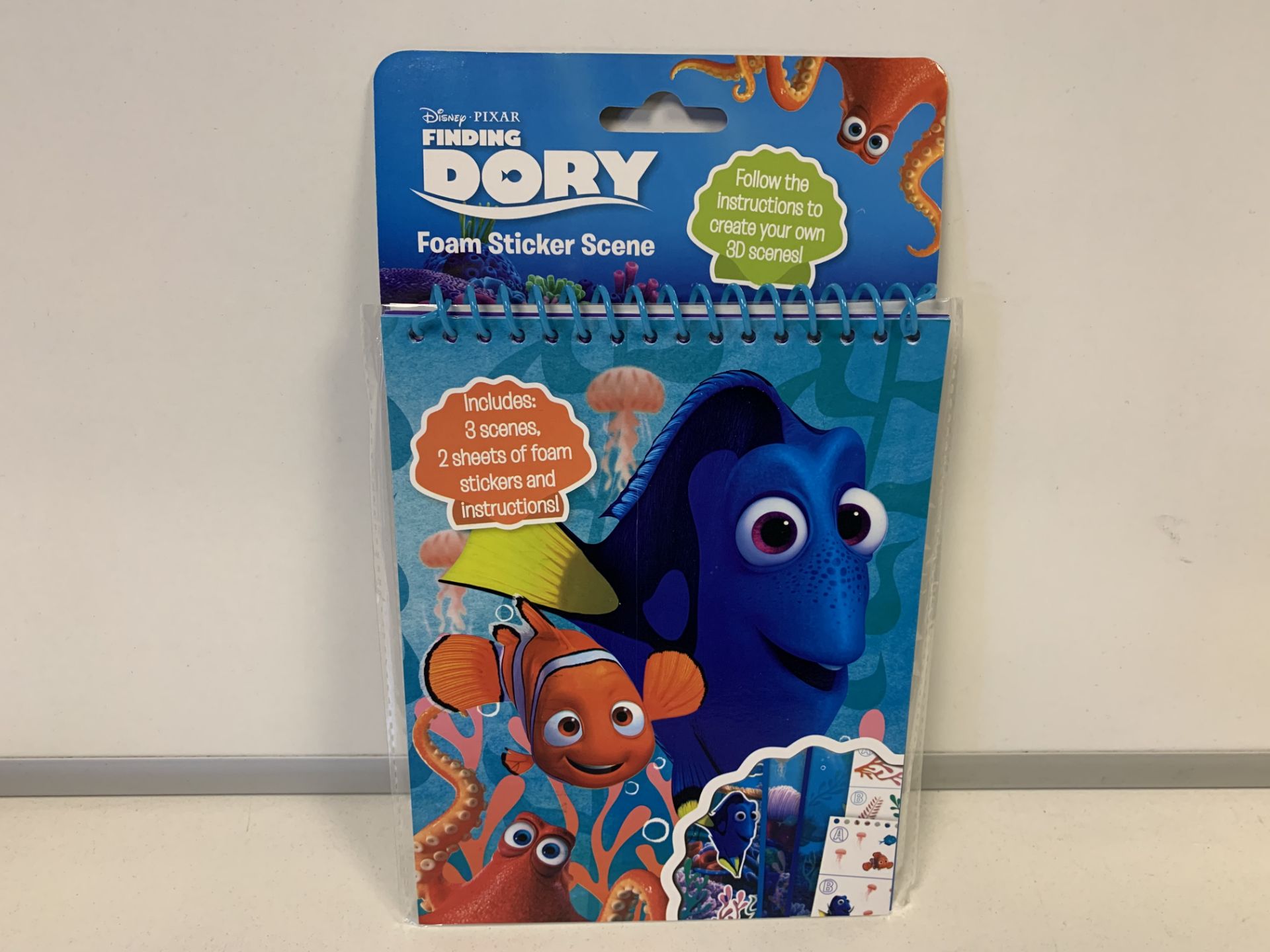 72 X BRAND NEW FINIDNG DORY FOAM STICKER SCENE SETS IN 3 BOXES